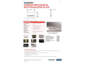 Technical Guide - Geberit Sigma50 Mechanical Button/Access Plate