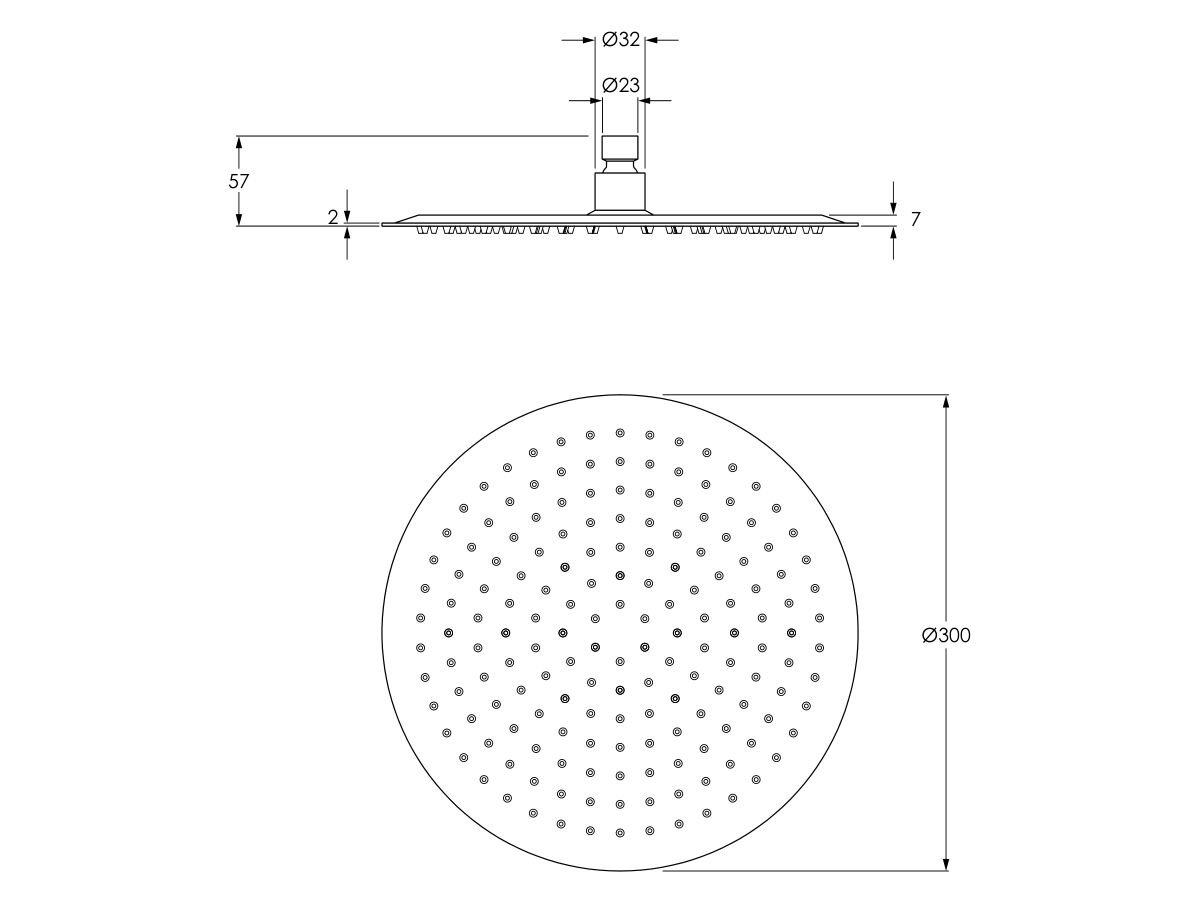 Shower Roses Reece Soul 300mm Shower Rose (3 Star) Brushed Copper from Reece