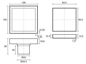 Posh Solus Tile Over Shower Tray Tile Insert Waste Only
