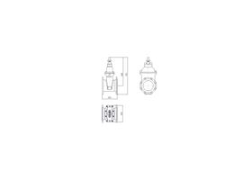 Line Drawing - 200 DIMAX FL PN16 RS GATE VALVE B5