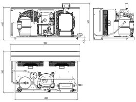 Tecumseh Evo Condensing Unit 1.5Hp R134 MHBP EPCH4518N-XC