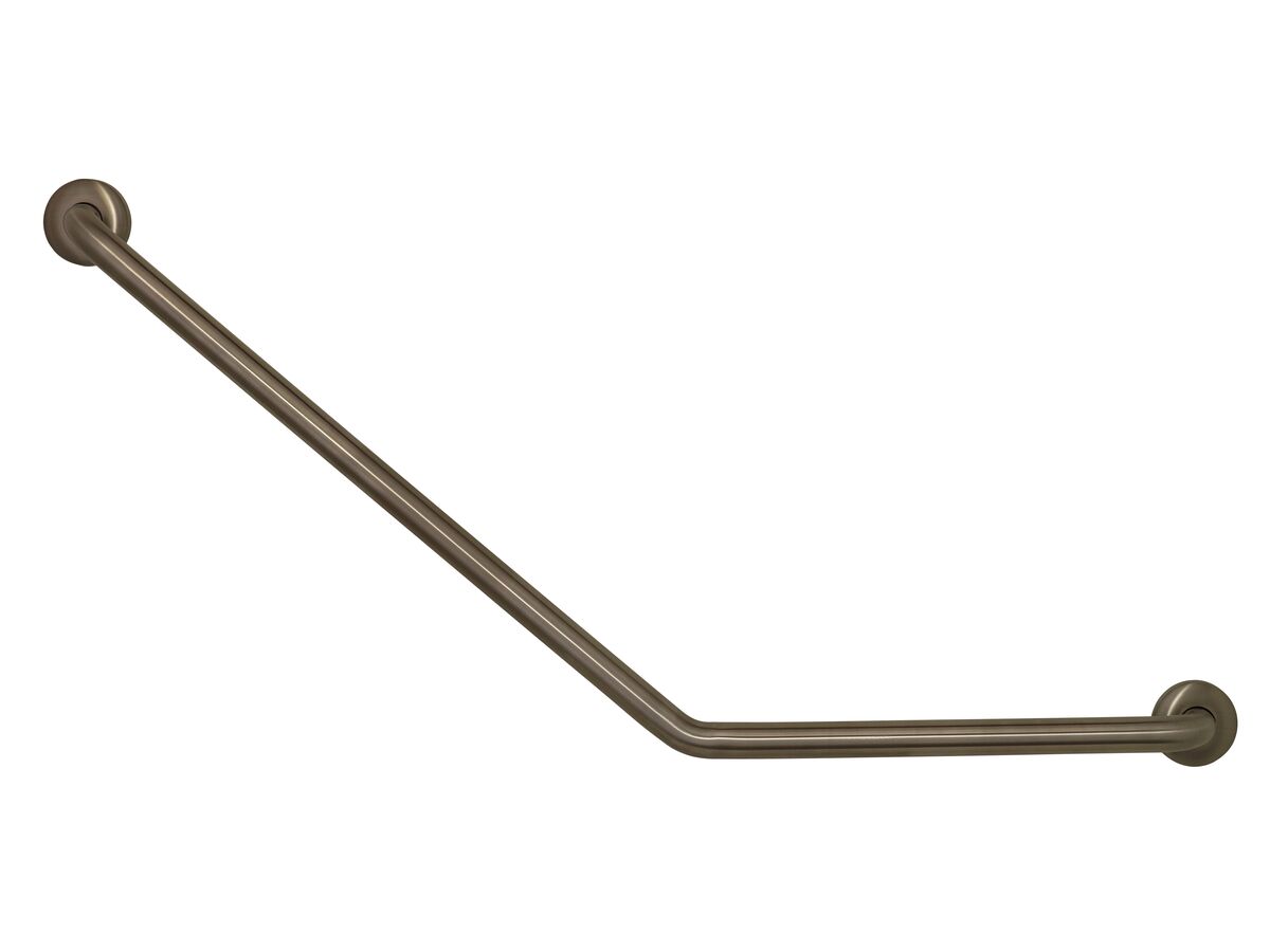 Grab Rail 40 Degree Angled 450mm x 700mm Right Hand Stainless Steel
