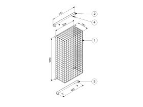 Technical Drawing - Rheem Security Cage