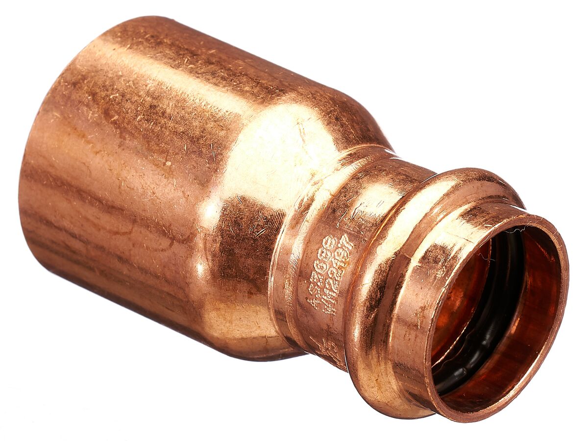 >B< Press Water Fitting Reducer 40mm x 25mm