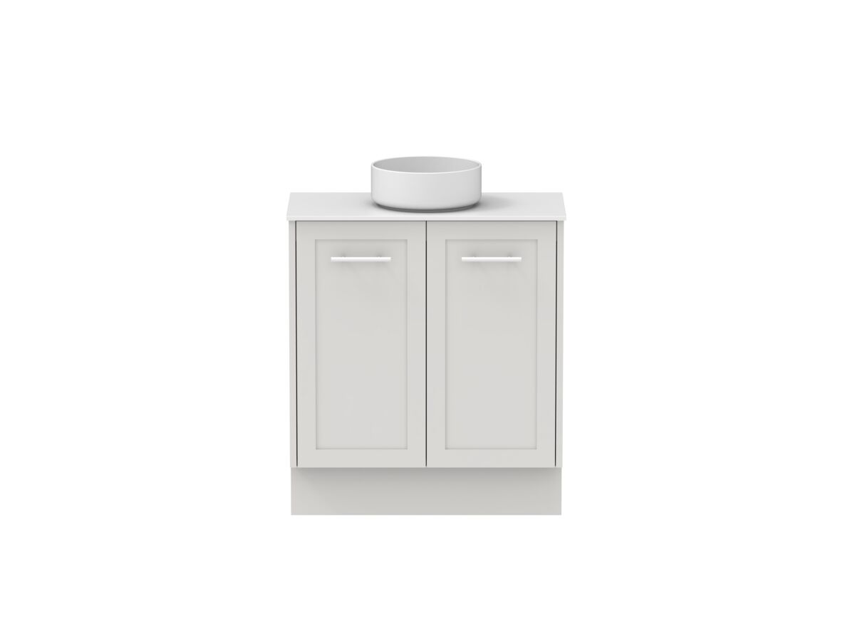 Hero - Kado Lux Ensuite All Door 750mm Floor Mount Centre Basin 12mm Durasein Top