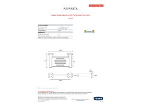 Specification Sheet - Sussex Scala Soap Dish LUX PVD Brushed Pure Gold