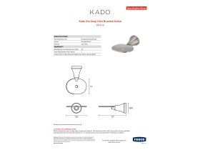 Specification Sheet - Kado Era Soap Dish Brushed Nickel