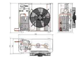 Tecumseh Compac Condensing Unit R404A PAC4546Z 3 Phase