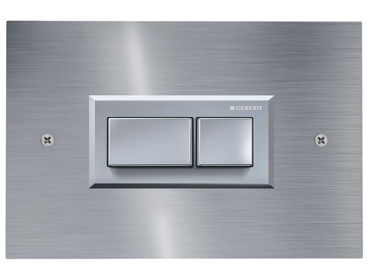 Geberit Sigma Pneumatic Front Access Plate Brushed Stainless Steel