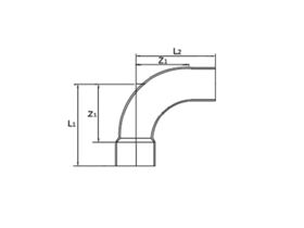 Henry K65 Copper Elbows 90 Degrees Elbow (Male to Female) 1 1/8