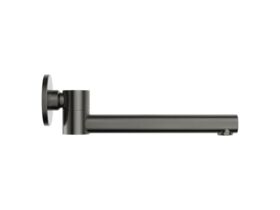Supporting Image - Mizu Drift Swivel Bath Outlet Straight Spout 227mm Brushed Gunmetal - Side
