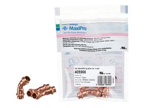 >B< Maxipro Elbow 45 Degree x 3/8" Bag of 3