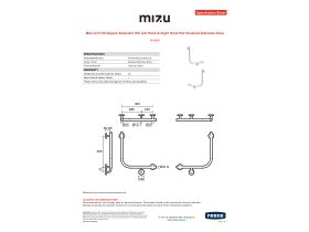 Specification Sheet - Mizu Drift 90 Degree Ambulant WC Left Hand & Right Hand Pair Brushed Stainless Steel