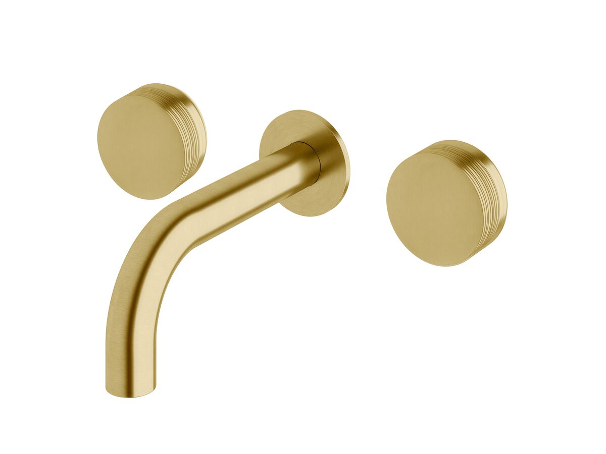 Sussex Pure Bath Set 160mm with Cirque Textured Handles PVD Brushed Gold