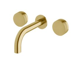 Sussex Pure Bath Set 160mm with Cirque Textured Handles PVD Brushed Gold