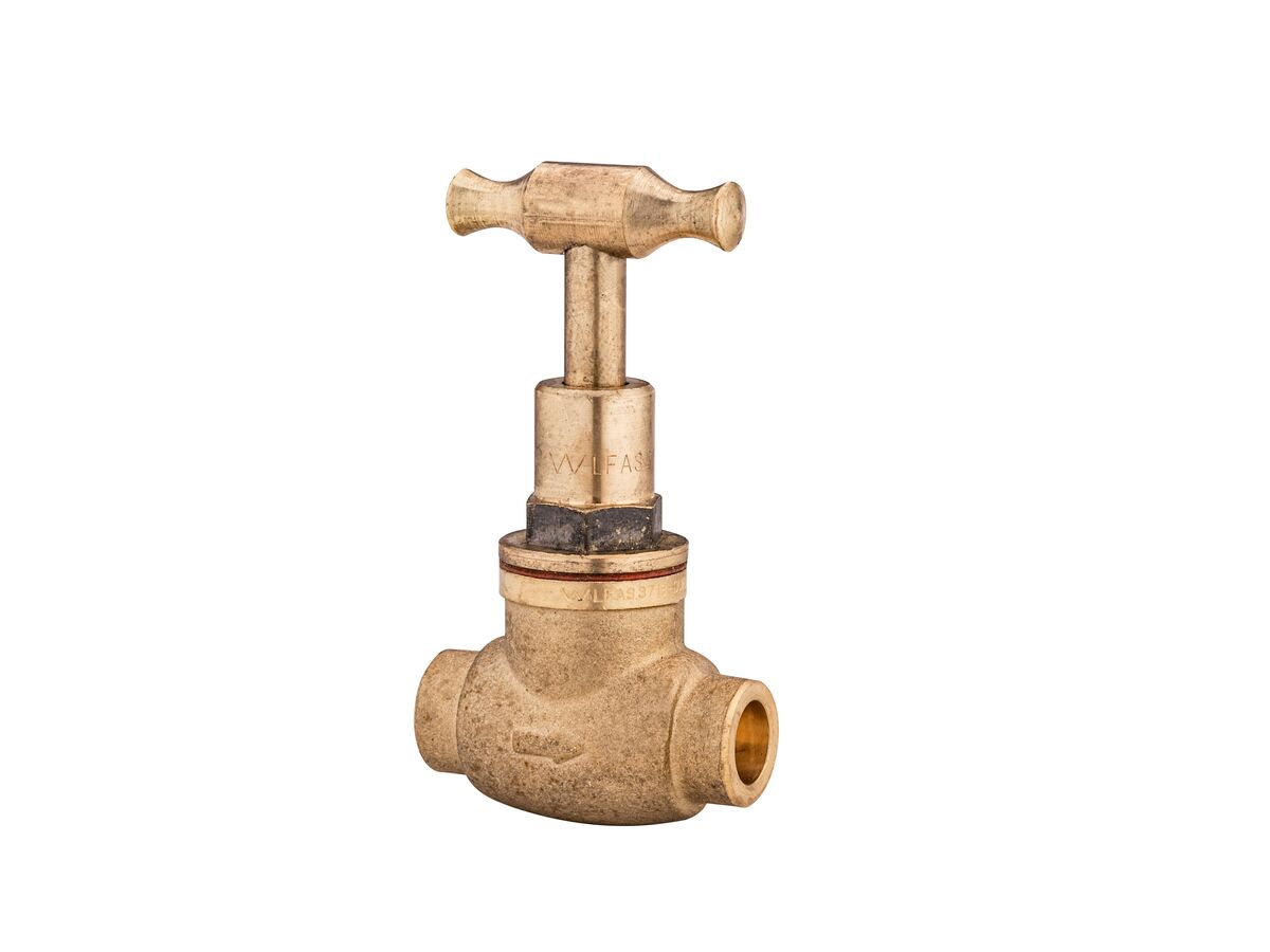 Supporting Image - Dura Stop Tap Capillary T-Head Rough Brass 15mm Lead Free