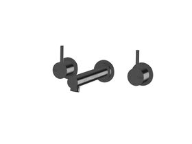Sussex Scala Bath Set 160mm LUX PVD Brushed Smoked Gunmetal