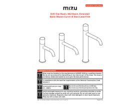 Installation Instructions - Mizu Drift Dial Curved Basin Mixers