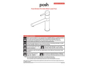 Installation Instructions - Posh Bristol Pin Sink Mixer (4 Star) Lead Free
