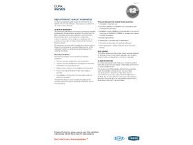 Warranty - Dura Valves