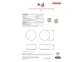 Specification Sheet - Milli Pure Progressive Dual Mixer Tap System PVD Brushed Nickel