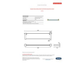Specification Sheet - Sussex Scala Vanity Shelf LUX PVD Brushed Pure Gold