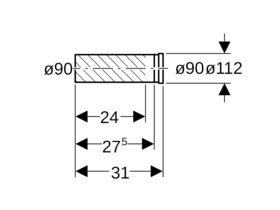 Geberit P Trap Adaptor
