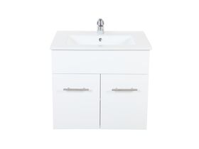 Posh Bristol MK2 600mm Wall Hung Vanity Unit Centre Bowl 1 Taphole