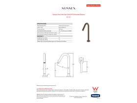 Specification Sheet - Sussex Pure Hob Spa Outlet PVD Brushed Bronze