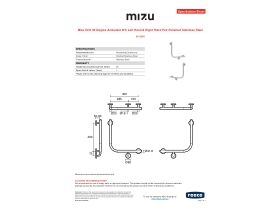 Specification Sheet - Mizu Drift 90 Degree Ambulant WC Left Hand & Right Hand Pair Polished Stainless Steel