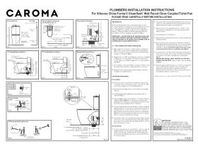 Installation Instructions - Caroma Forma II Cleanflush Close Coupled Back to Wall Pan