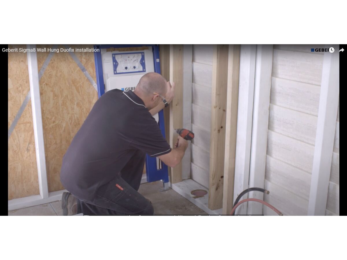 Geberit Sigma8 Wall Hung Duofix installation