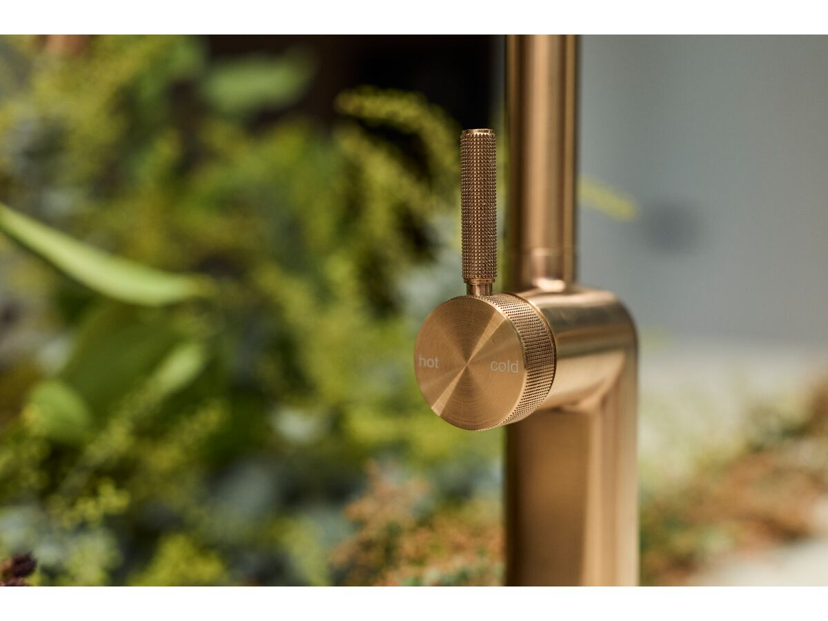 In Situ - Milli Etch Gooseneck Pull Out Sink Mixer Brushed Bronze (5 Star) Lead Free