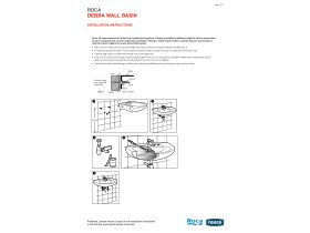 Installation Instructions - Roca Debba Wall Basin