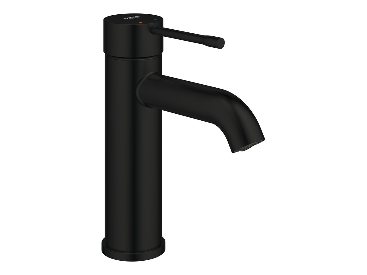 Hero - GROHE Essence New Basin Mixer Curved Spout Matte Black (6 Star) Lead Free