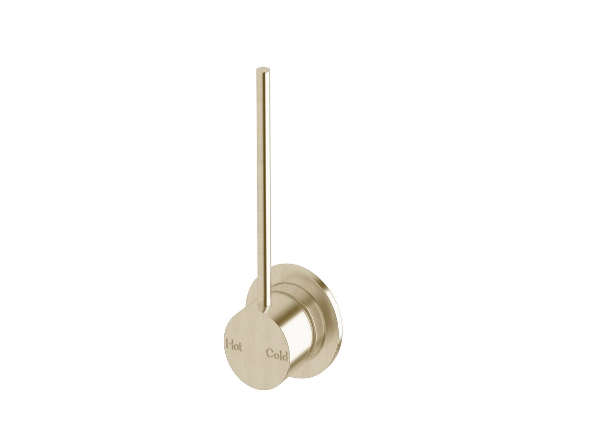 Sussex Scala Wall Mixer Tap with 150mm Extension Pin LUX PVD Brushed Platinum Gold