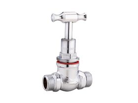 Hero - Dura Stop Tap Male & Male T-Head Chrome 15mm Lead Free