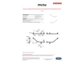 Specification Sheet - Mizu Drift 40 Degree Ambulant WC Left Hand & Right Hand Pair Brushed Stainless Steel
