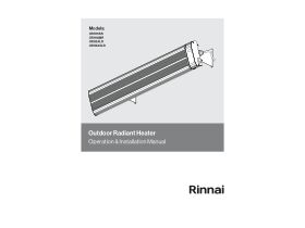 User Manual - RINNAI OUTDOOR RAD HEATER