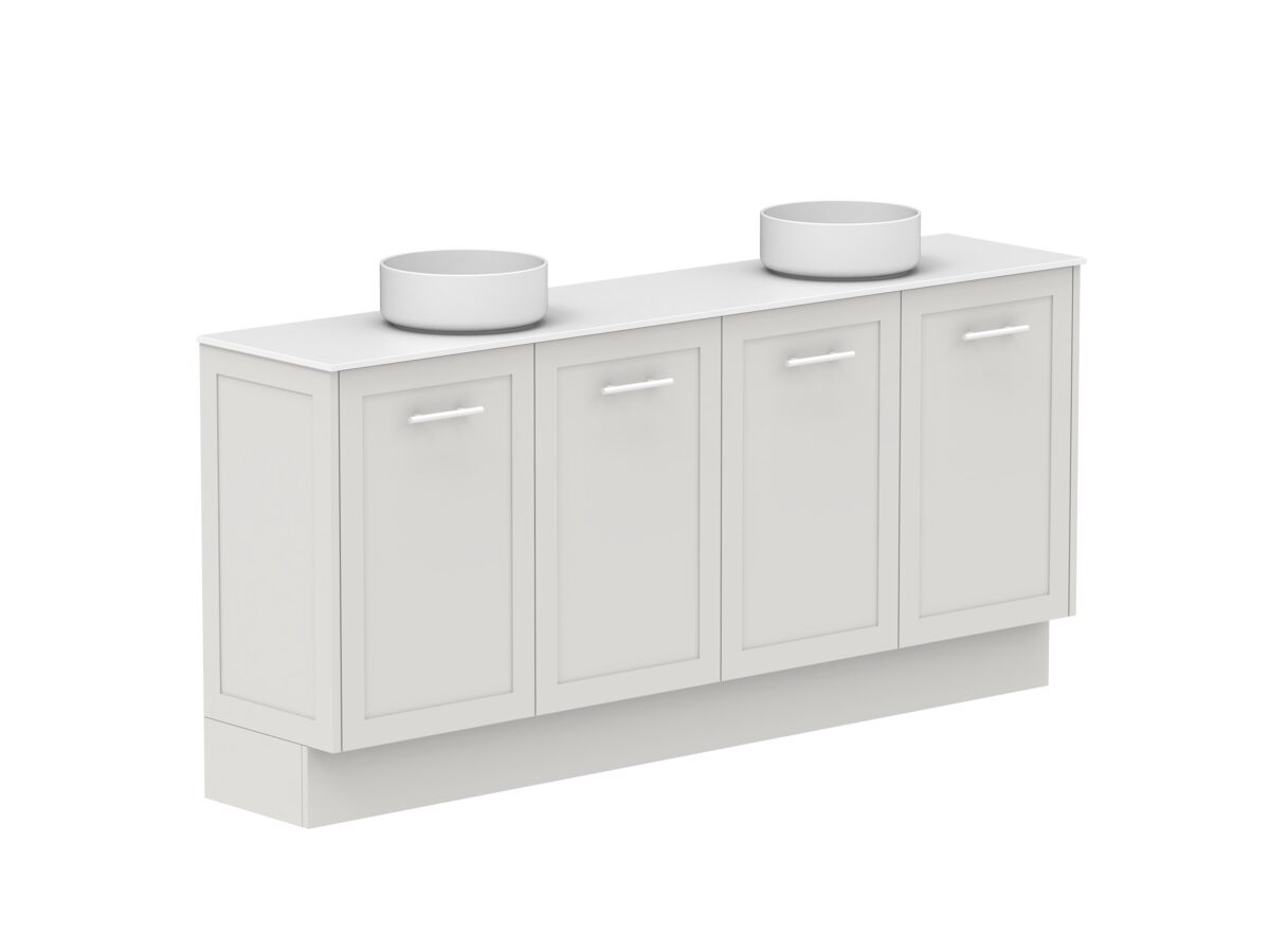 Supporting Image - Kado Lux Ensuite All Door 1800mm Floor Mount Double Basin 12mm Durasein Top
