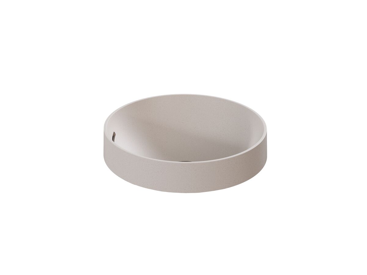 Supporting Image - Omvivo Villa Thin Edge Round Semi Inset Basin 360mm Island Sand