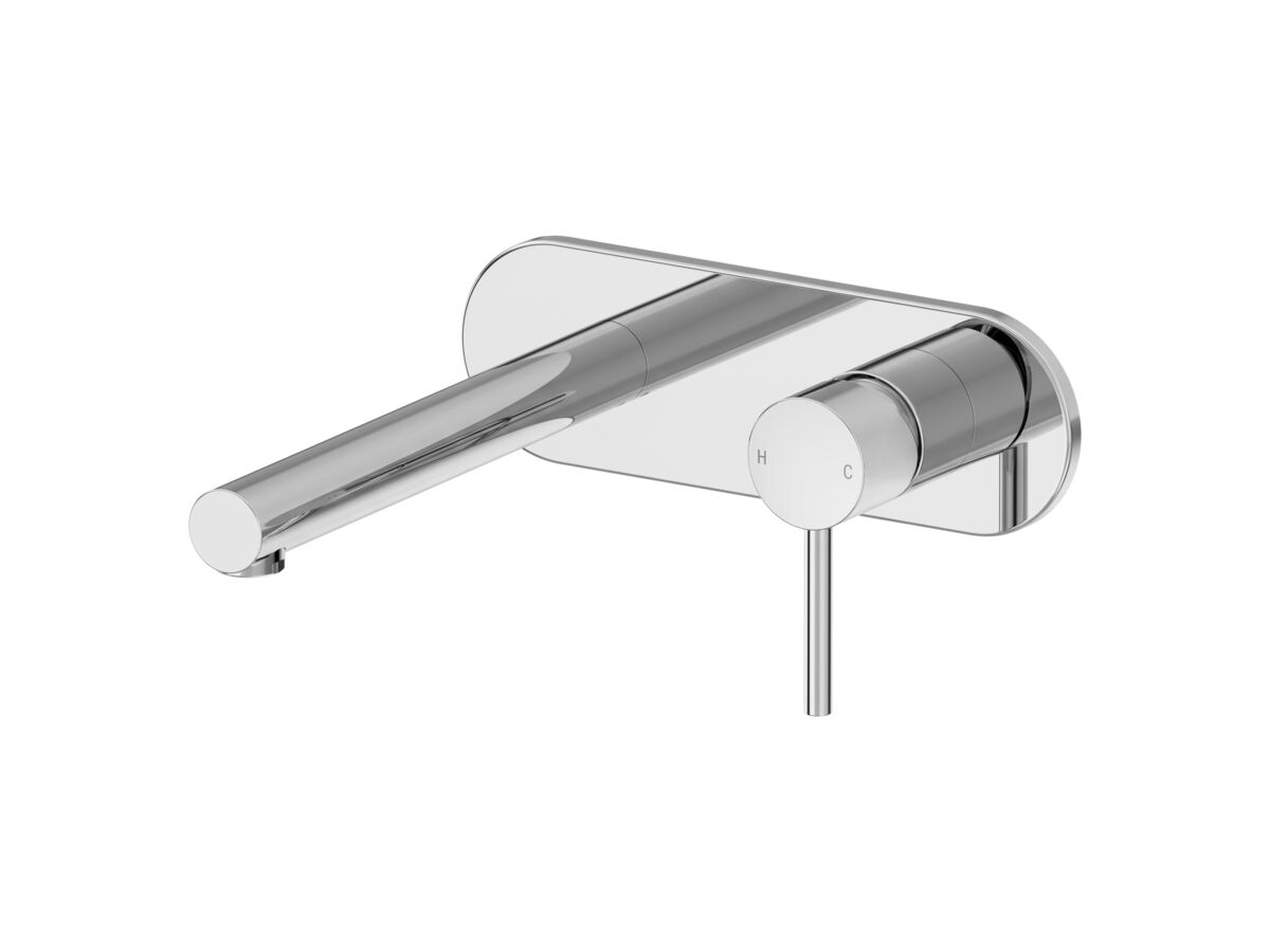 Mizu Drift Wall Basin/Bath Mixer Tap Set Straight Spout Chrome (6 Star)