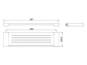 Mizu Soothe Metal Shower Shelf Chrome