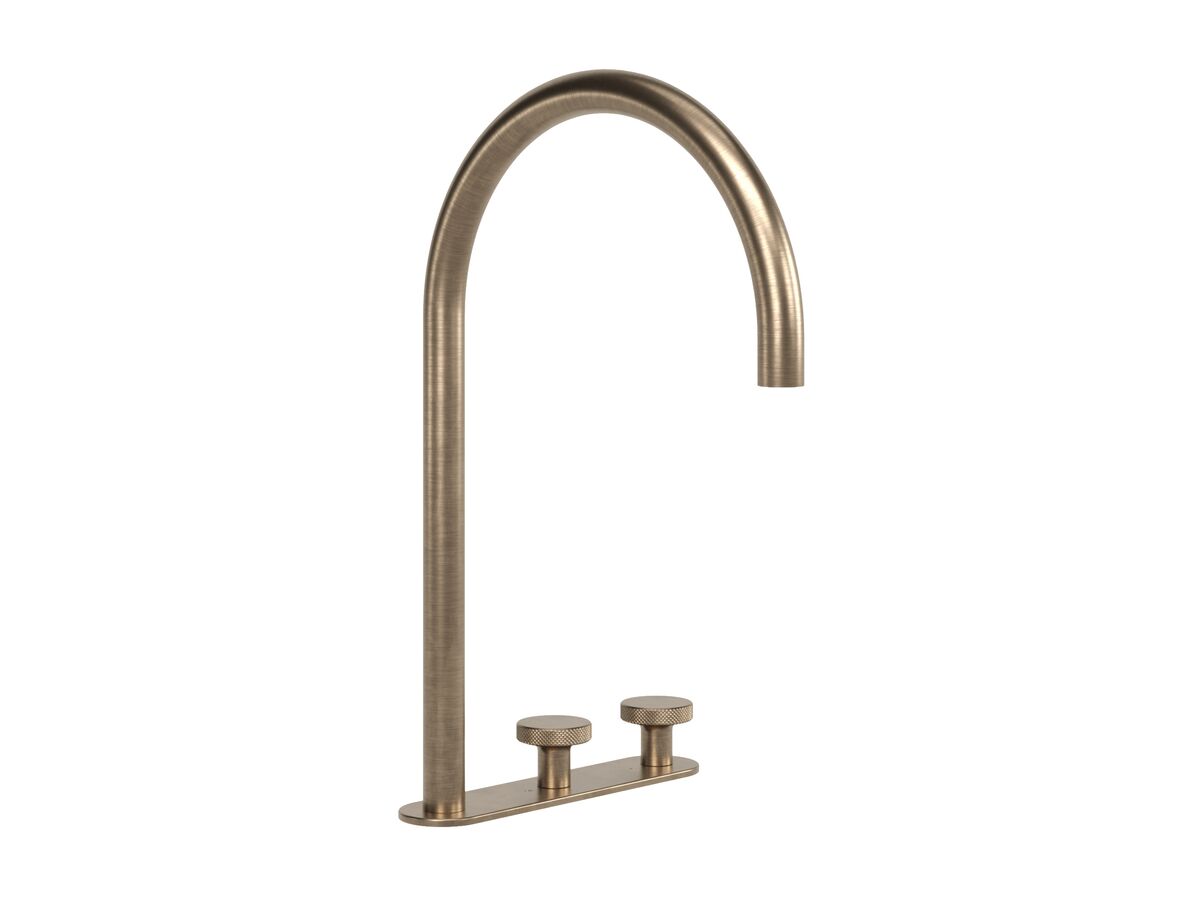Hero - Faucet Strommen Vara Disc Hob Extended Basin Hostess Tap System Right Hand Discovery Bronze (6 Star) Lead Free