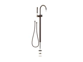 Hero - Faucet Strommen Vara Fin Floor Mounted Bath Mixer with Handshower Trimset Armada Bronze (3 Star)