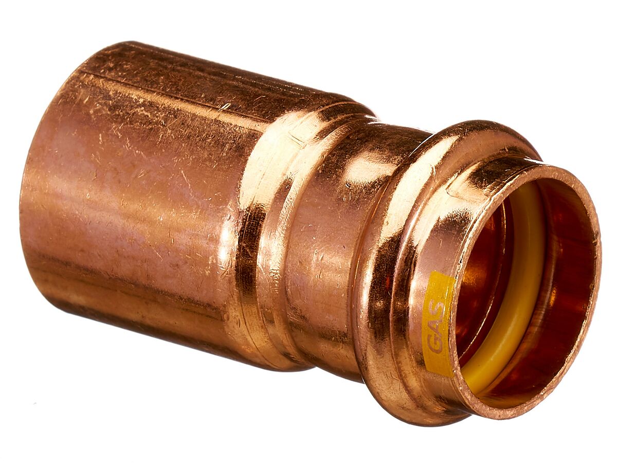 >B< Press Gas Fitting Reducer 32mm x 25mm