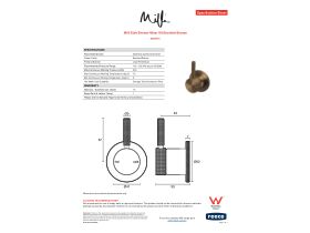 Specification Sheet - Milli Etch Shower Mixer Kit Brushed Bronze