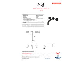 Specification Sheet - Milli Pure Bath Set 200mm PVD Matte Black