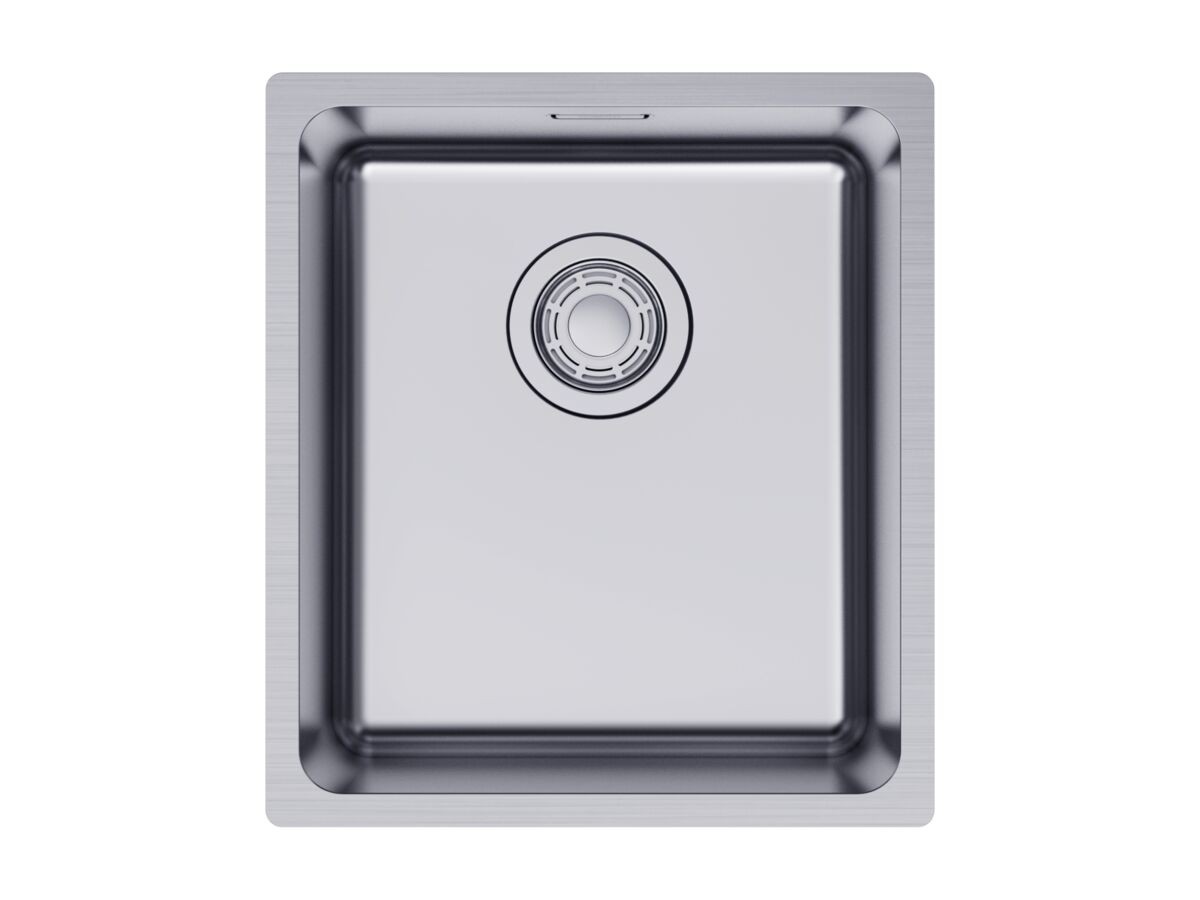 Hero - Memo Oscar Inset/Undermount Compact Single Bowl Sink 350mm Overflow No Taphole