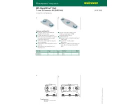 Specification Sheet - Walraven Rapidstrut T-Connector BUP